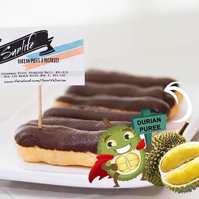 Mini Durian Eclairs (Box of 6 Pieces)